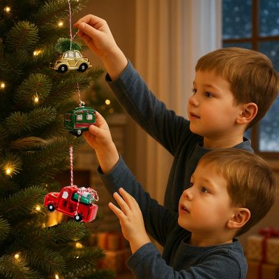 15. HANGING DECORATION BALL CARAVAN GREEN