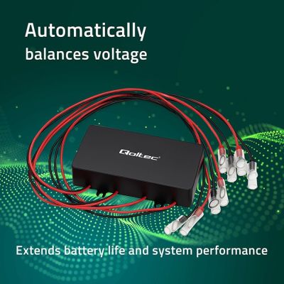 3. Qoltec 51098 48V voltage balancer for 4x12V | 10A | LiFePO4 AGM GEL batteries
