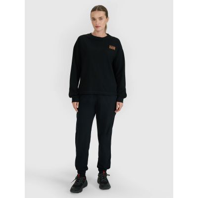 2. Women's oversize longsleeve with print 4F 4FWSS25TLONF393-20S