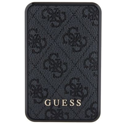 2. Guess Powerbank 18W GUPB10DP4GEGK 10000mAh black/black 4G Leather Metal Logo
