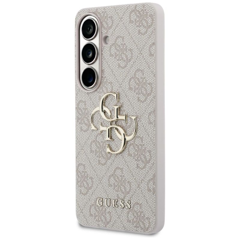 2. Guess 4G Big Metal Logo Case for Samsung Galaxy S26 - Pink