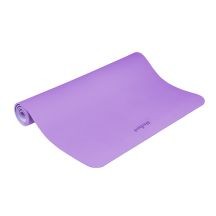 Gymnastics mat for yoga, pilates, fitness, 200x115cm, 1cm thick, TPE material, purple, REBEL ACTIVE