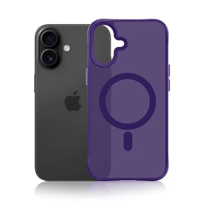 4. 3mk Smoke MagCase for iPhone 17 - purple-translucent