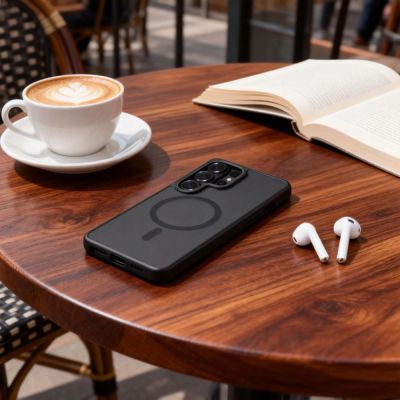 7. Tech-Protect MagCam MagSafe Case for Samsung Galaxy S26 Ultra - Matte Black