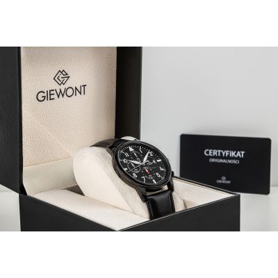 7. Giewont Chronograph Sapphire Black Men's Watch GW5630-A1