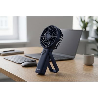 7. NOVEEN F120 USB Rechargeable Hand-held Desk Fan