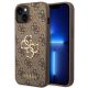 Guess 4G Big Metal Logo Case for iPhone 14 - Brown
