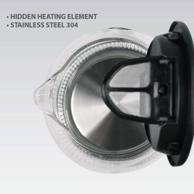 2. Electric glass kettle 2200W MR-063-BLACK MAESTRO