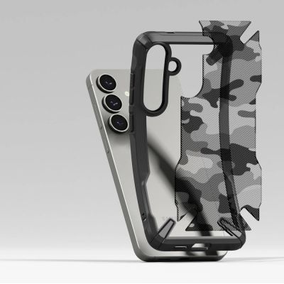 5. Ringke Fusion X Case for Samsung Galaxy S25+ - Black Camo