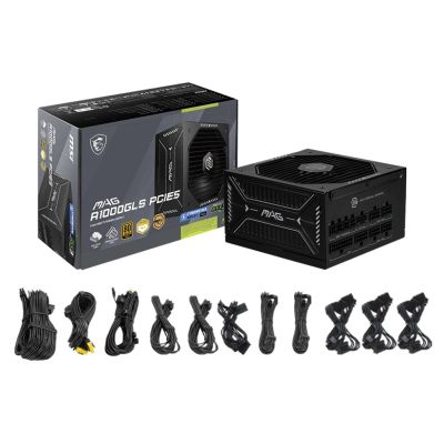 4. MSI MAG A1000GLS PCIE5 1000W 80+ Gold ATX 3.1 Power Supply