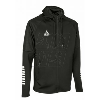 3. SELECT Monaco black v24 zip-up training hoodie