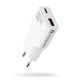 2. EVERACTIVE WALL CHARGER 1 x USB, 1 x USB-C QUICK CHARGE 3.0 20W SUPER SLIM WHITE SC-340Q