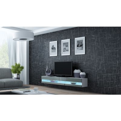 4. TV cabinet VIGO NEW '180' 30/180/40 white/gray