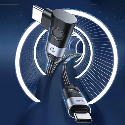 5. Orico CW240 USB-C to USB-C PD 240W 2m Angled Cable - Black