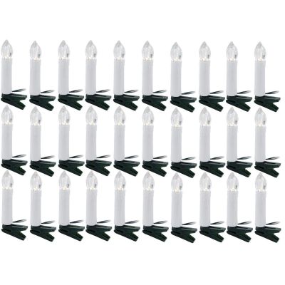 2. CHRISTMAS TREE LIGHTS LIGHT CHAIN CANDLES 30 LED WARM WHITE