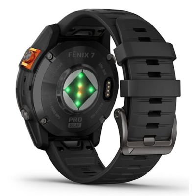 7. Garmin Fenix 7 Pro Solar Edition Slate Grey / Black Band Sports Watch