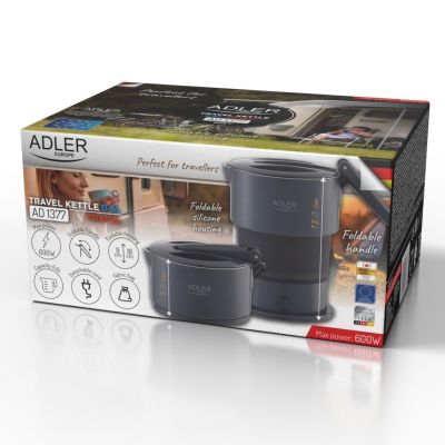 8. ADLER AD silicone kettle 1377g gray