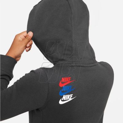 7. Sweatshirt Nike Sportswear SI Fleece PO Hoody Jr FD1197 070