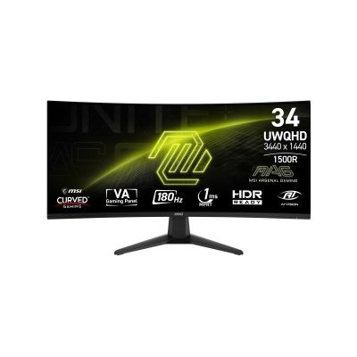 31. MSI 34" MAG 346CQ 34 UWQHD 180Hz Monitor