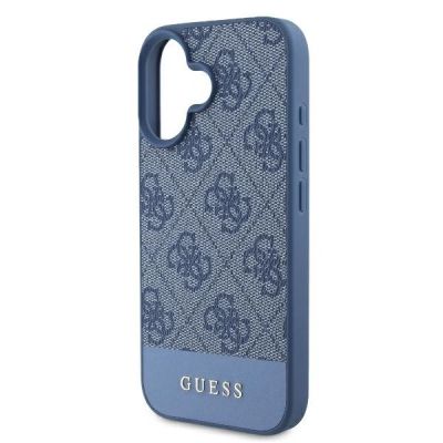 6. Guess 4G Bottom Stripe Case for iPhone 16 - Blue