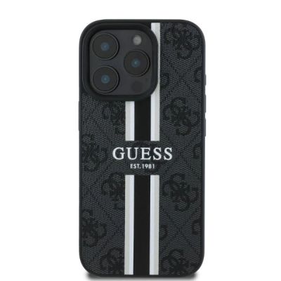3. Guess 4G Printed Stripes MagSafe case for iPhone 16 Pro - black