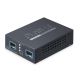 2. PLANET 2-Port 10G/2.5G/1G/100BASE-X Network Converter Black
