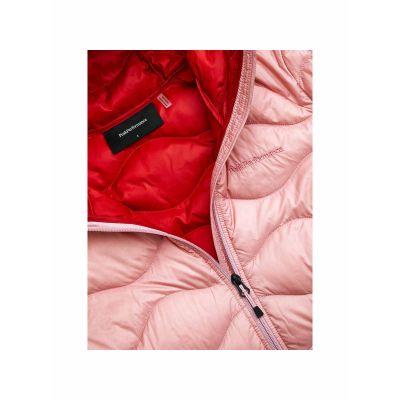 4. Women's down jacket PEAK PERFORMANCE W Helium Down Hood Jacket pink