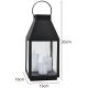 5. LED LANTERN 35CM 3 CANDLES SASKA GIFT & DECOR