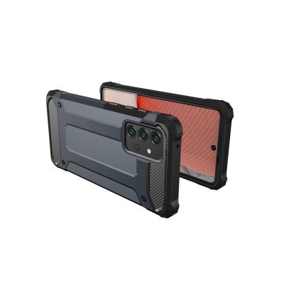 3. Hybrid Armor Case Tough Rugged Cover for Samsung Galaxy A72 4G silver