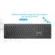 6. GEMBIRD WIRELESS KEYBOARD + MOUSE SET SLIM PRO BUSINESS, DUAL MODE, 2.4 GHZ + BT, US LAYOUT, BLACK