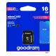 3. GoodRam M1AA-0160R12 Memory Card (16GB; Class 10, Class U1; Adapter, Memory Card)
