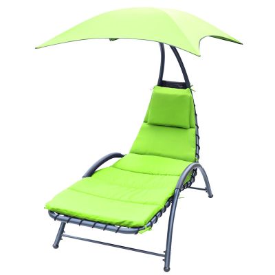12. BERGAMO DECHAIR WITH UMBRELLA 200x125x180CM LIME