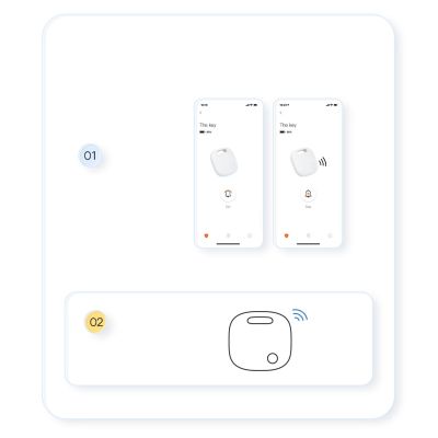 19. Baseus T2 Pro smart GPS tracker for children's handbag keys white (FMTP000002)