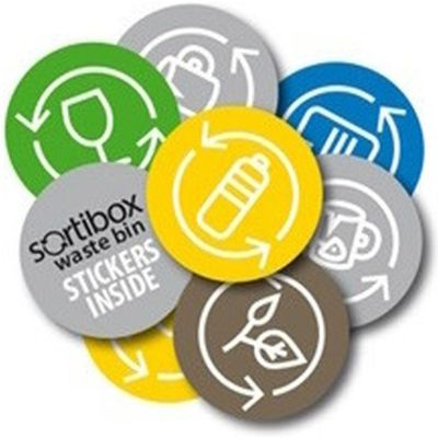 5. GARBAGE BINS 20 L SORTIBOX SET 3 PCS. GREY