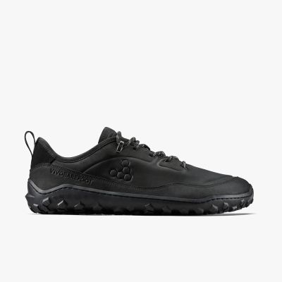 2. Vivobarefoot TRACKER LEATHER LOW WOMENS OBSIDIAN women's shoes (209534-03)