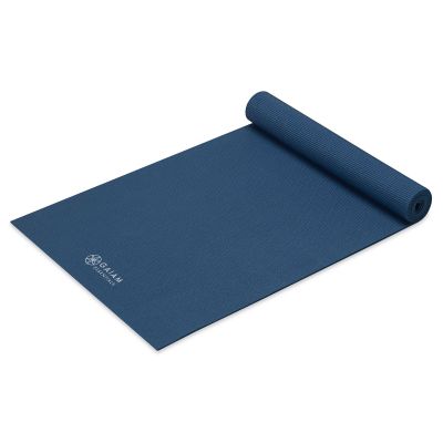 3. Gaiam Essentials 6mm Yoga Mat with Navy 63314