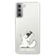 3. Karl Lagerfeld Choupette Fun Case for Samsung Galaxy S21+ - Transparent