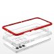 5. Clear 3in1 Case for Samsung Galaxy A73 Frame Cover Gel Red