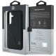 8. Mercedes Leather Curved Stitches Case for Samsung Galaxy S25 - Black