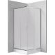 Square shower cabin with shower tray 80x80 cm