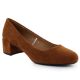 Sergio Leone PB291 camel suede block heel pumps
