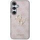 3. Guess 4G Big Metal Logo Case for Samsung Galaxy S24 - Pink