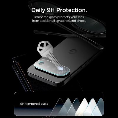 7. Spigen Optik Pro HD 2-Pack Tempered Glass Lens Screen Protector for Google Pixel 11