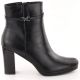 18. Women’s black heeled ankle boots with warm lining M.Daszyński AF125-22