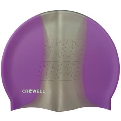 3. Crowell Multi Flame silicone swimming cap col. 15