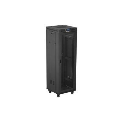 2. Floor-standing installation rack cabinet 19" 37U 600X600 black perforated door LCD LANBERG (flat pack)