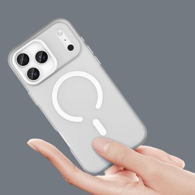 5. Magnetic Abrasive Case for iPhone 17 Pro Max Compatible with MagSafe - Matte White