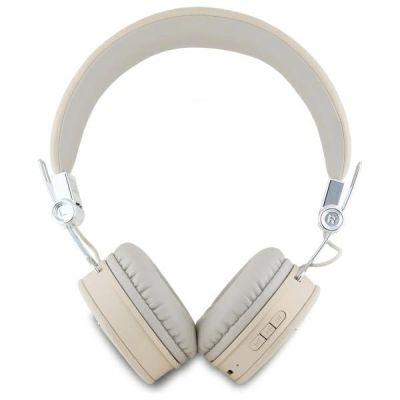 3. Guess Bluetooth on-ear headphones ENC GUBH70PGTSPSE beige/beige Grained Classic Round Shape