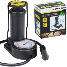 DUNLOP FOOT BICYCLE PUMP WITH PRESSURE GAUGE