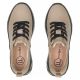 5. Women's leather sneakers on a taupe platform Filippo DP8006